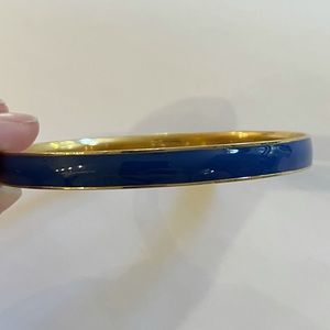 J crew blue enamel and gold bangle!